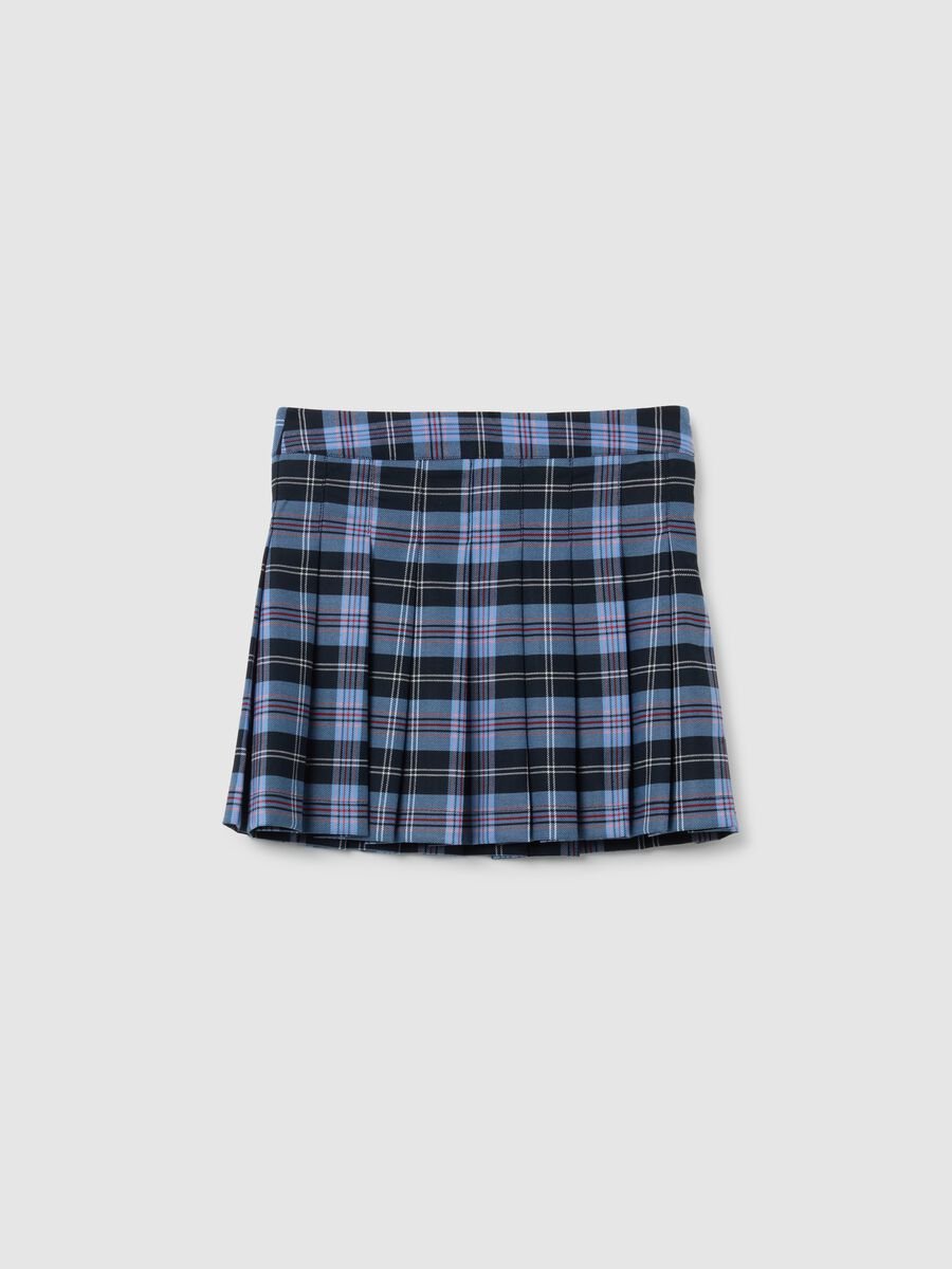Girl's Skirt in Multicolour Stretch Fabric_0
