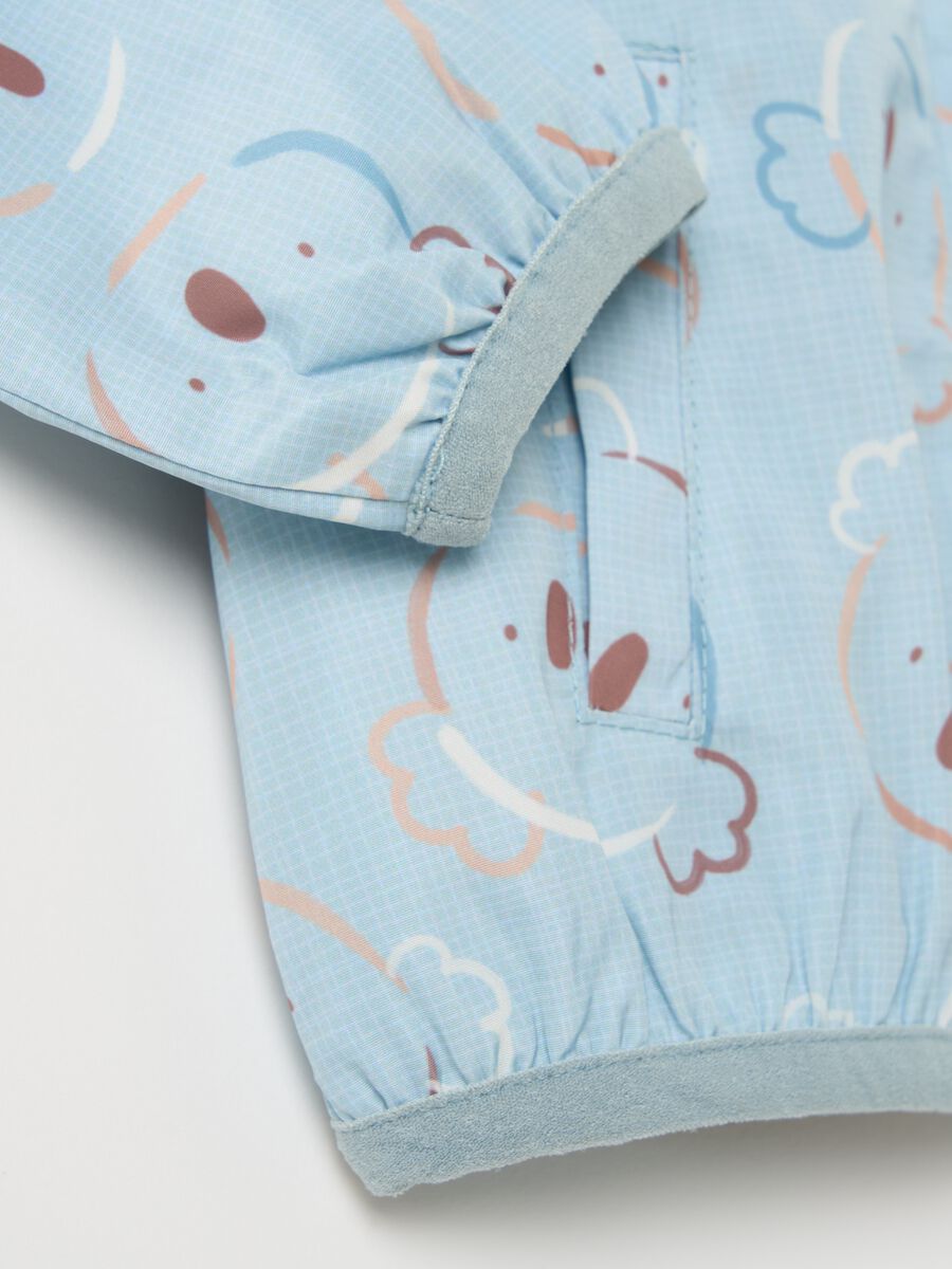 Giacca impermeabile con cappuccio stampa koala_2