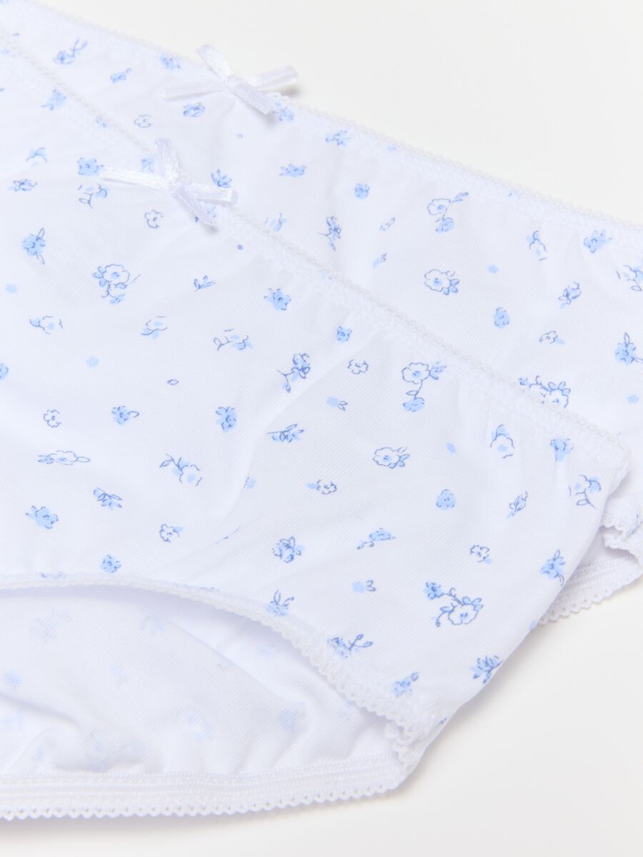 Multipack of multicolour girl's briefs in pure cotton regular fit_2