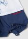 Multicoloured pure cotton baby romper with Mickey Mouse_2