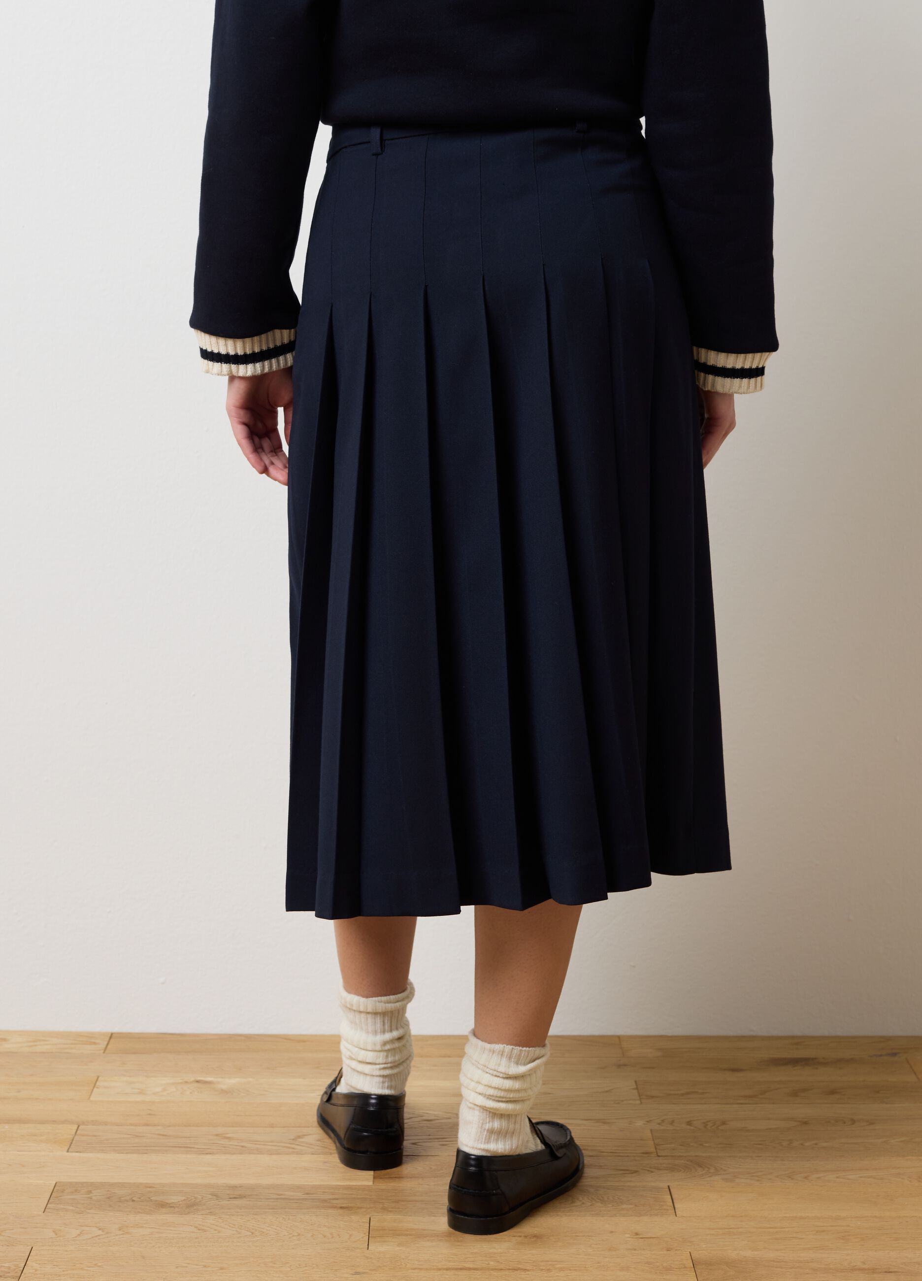 Elasticated Blue Skirt