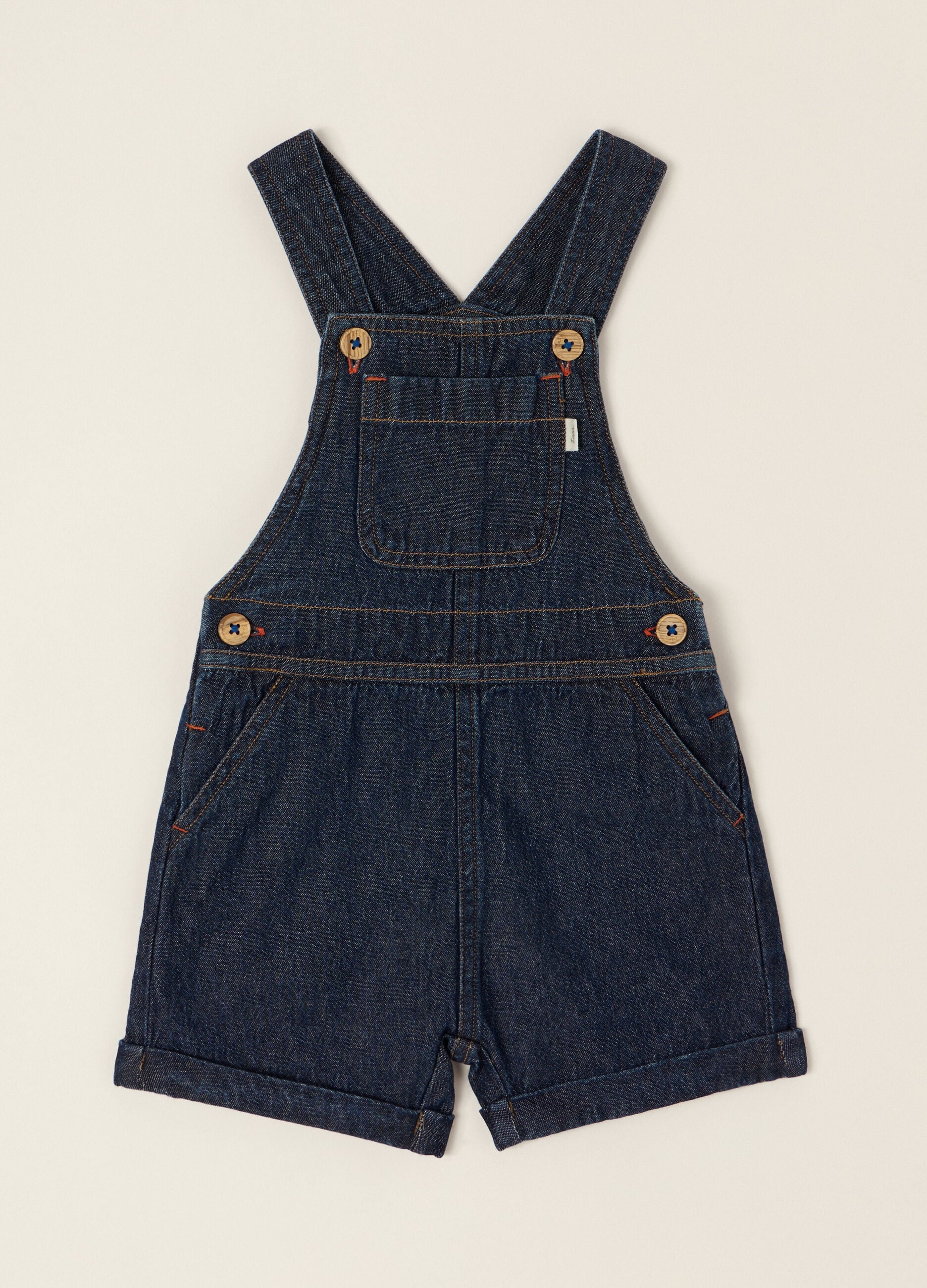Salopette in chambray di puro cotone IANA 