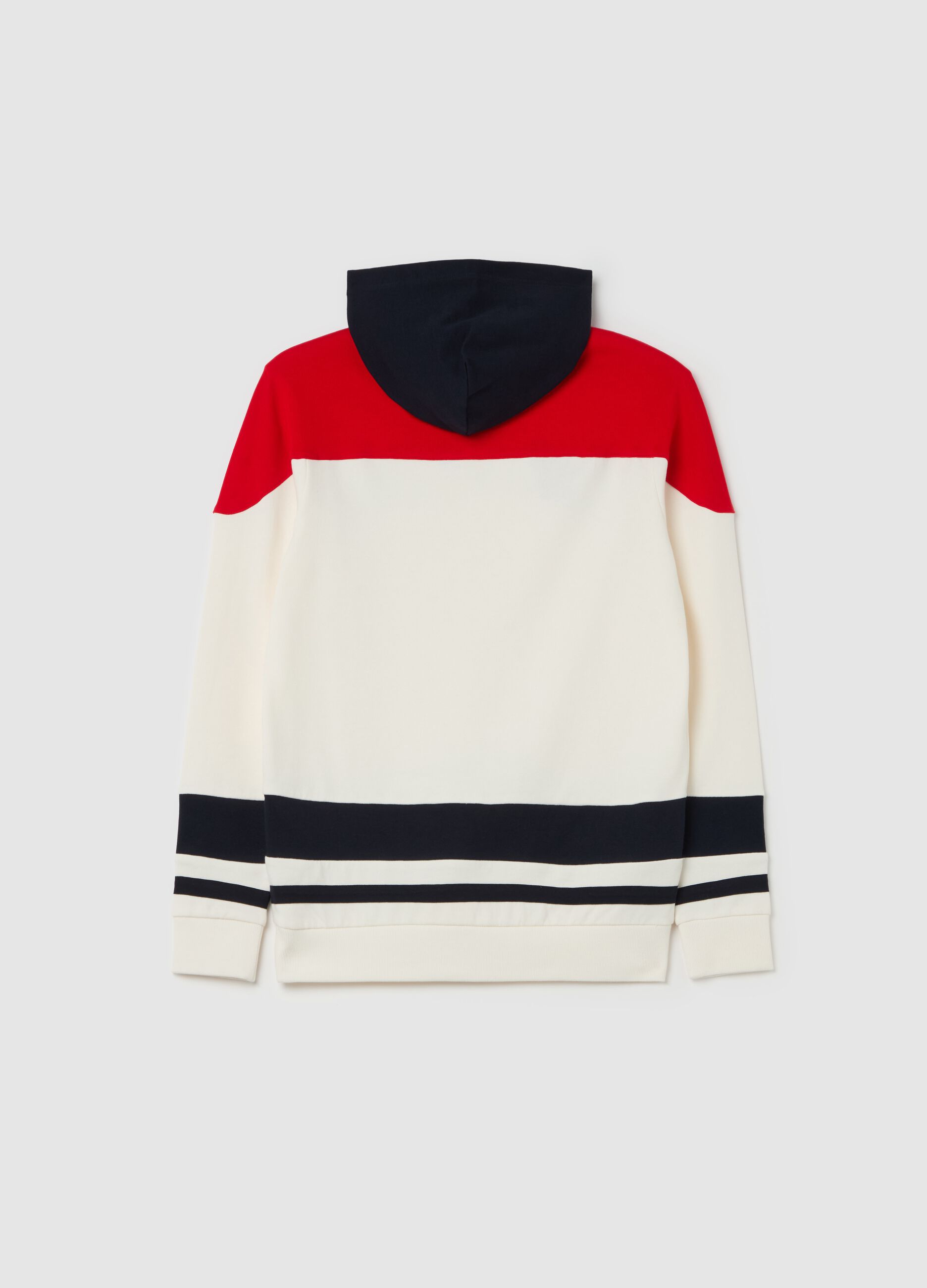 Sweatshirt with hood and "ATH.LDN" embroidery