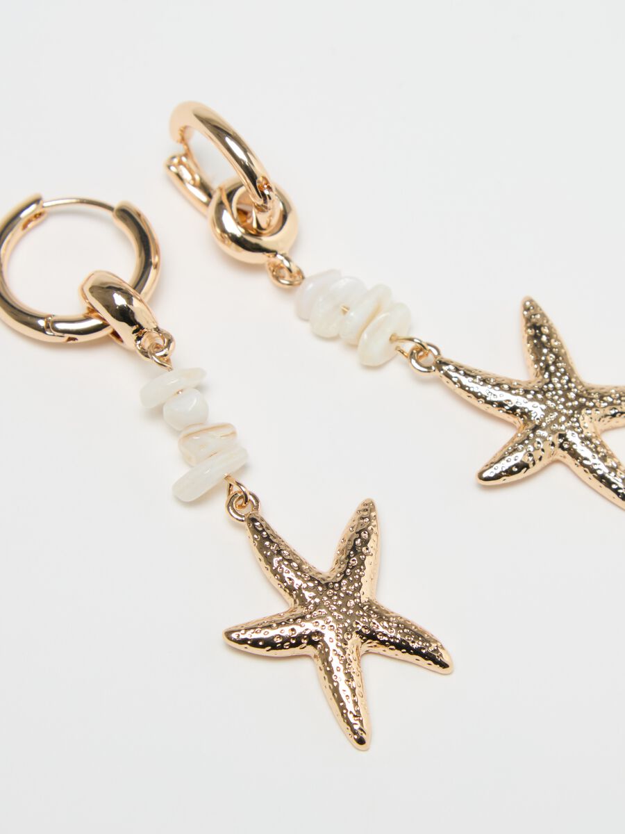 Earrings with shells and starfish_2
