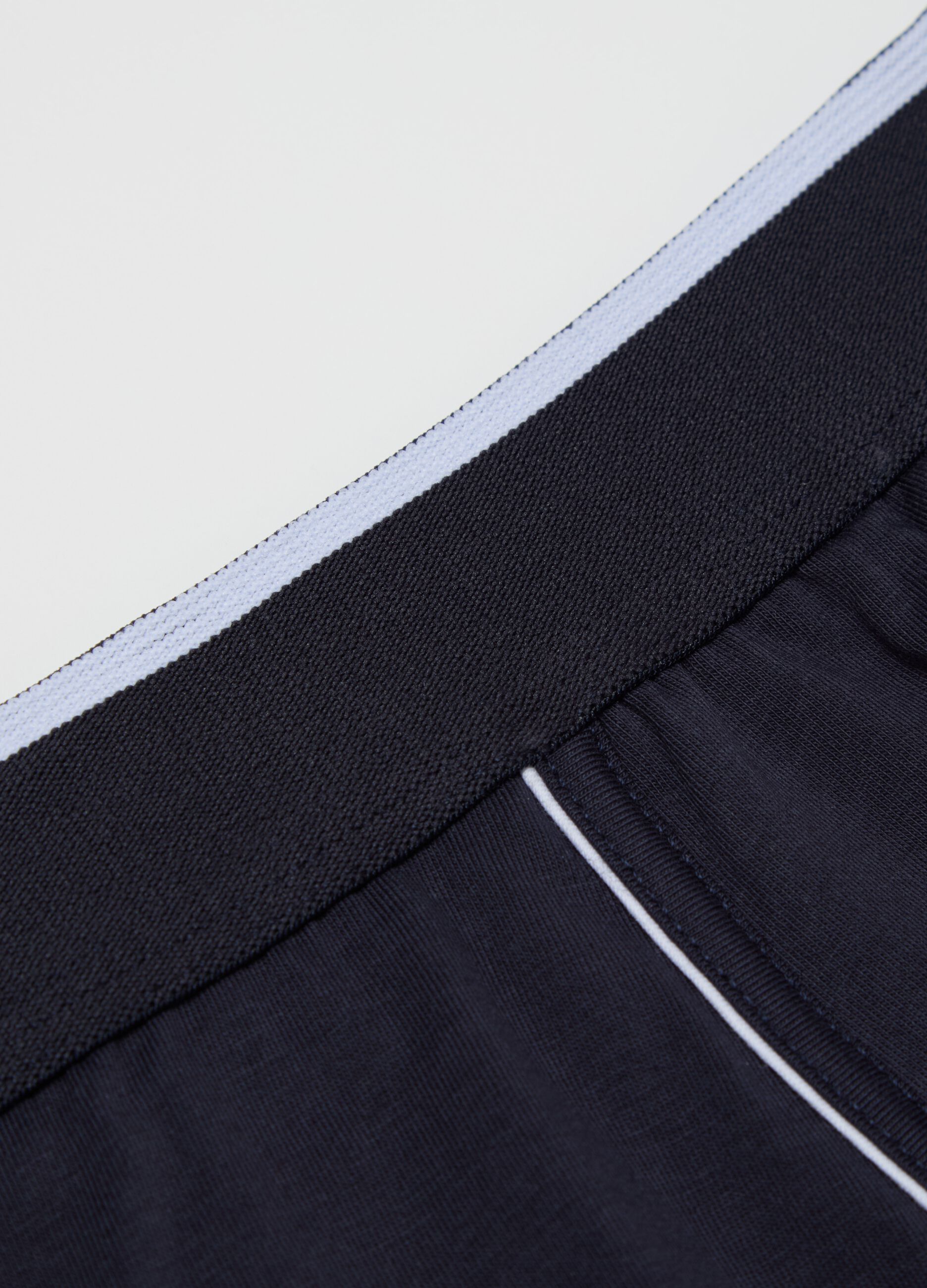 Bipack boxer in cotone Supima piping a contrasto