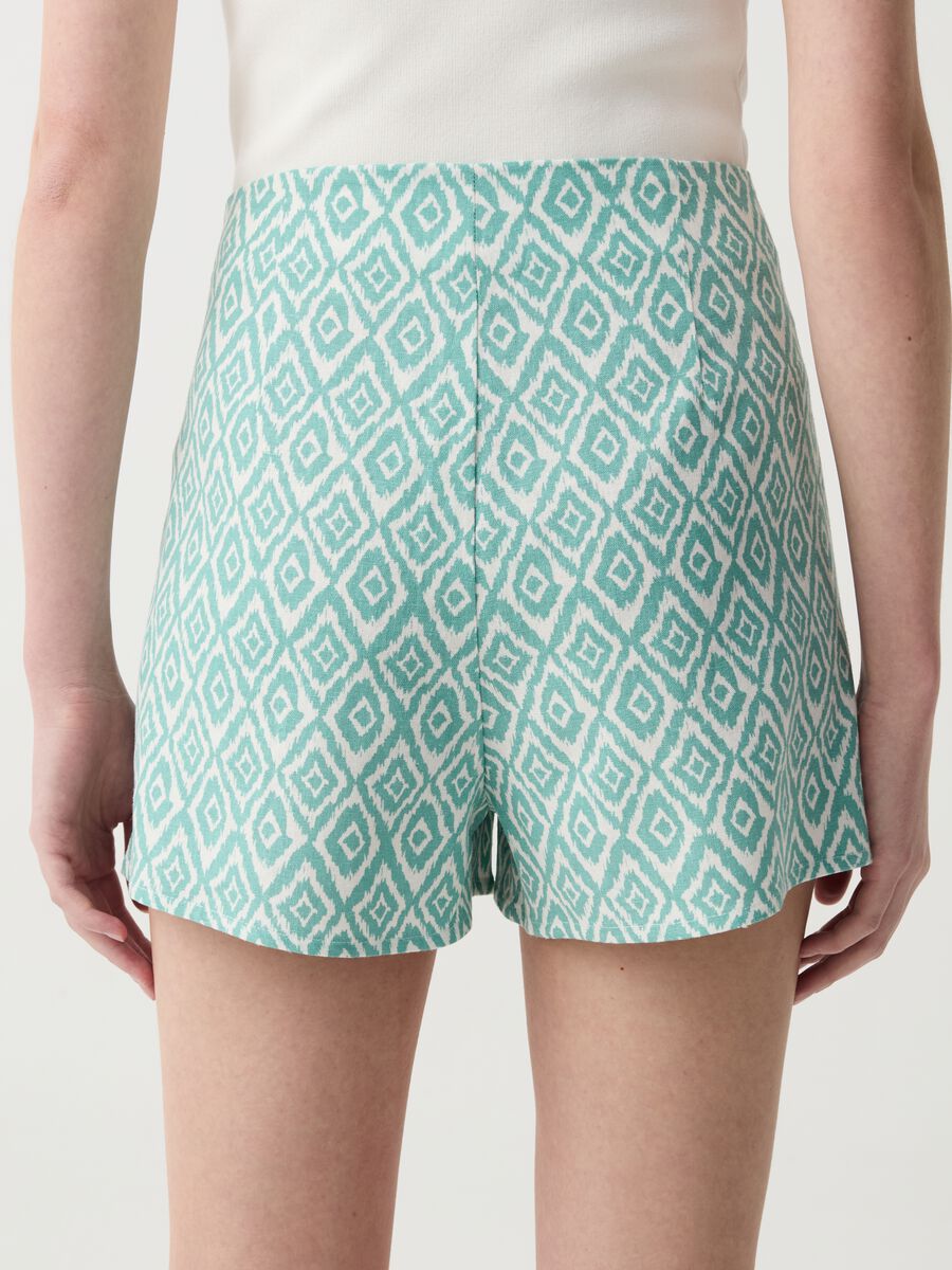 Skort in lino e viscosa_2