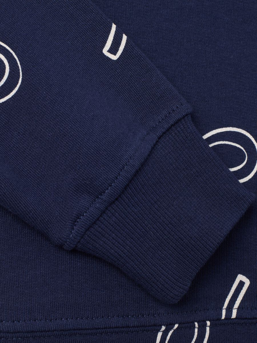 Girls' blue cotton sweatshirt in regular fit_3