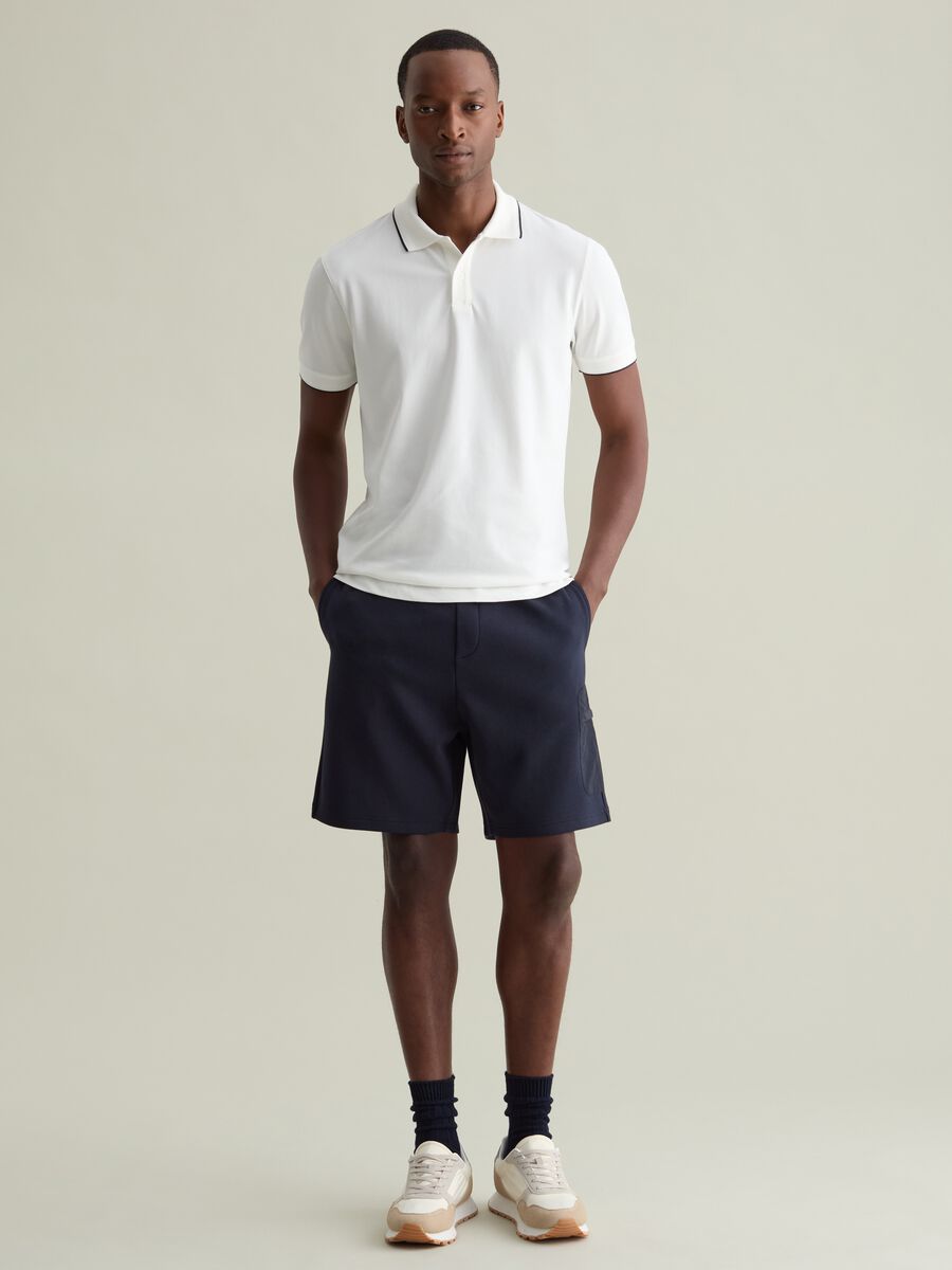 Bermuda joggers in technical fabric_0