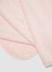 Pink organic cotton blanket with faux-fur jacquard pattern_2