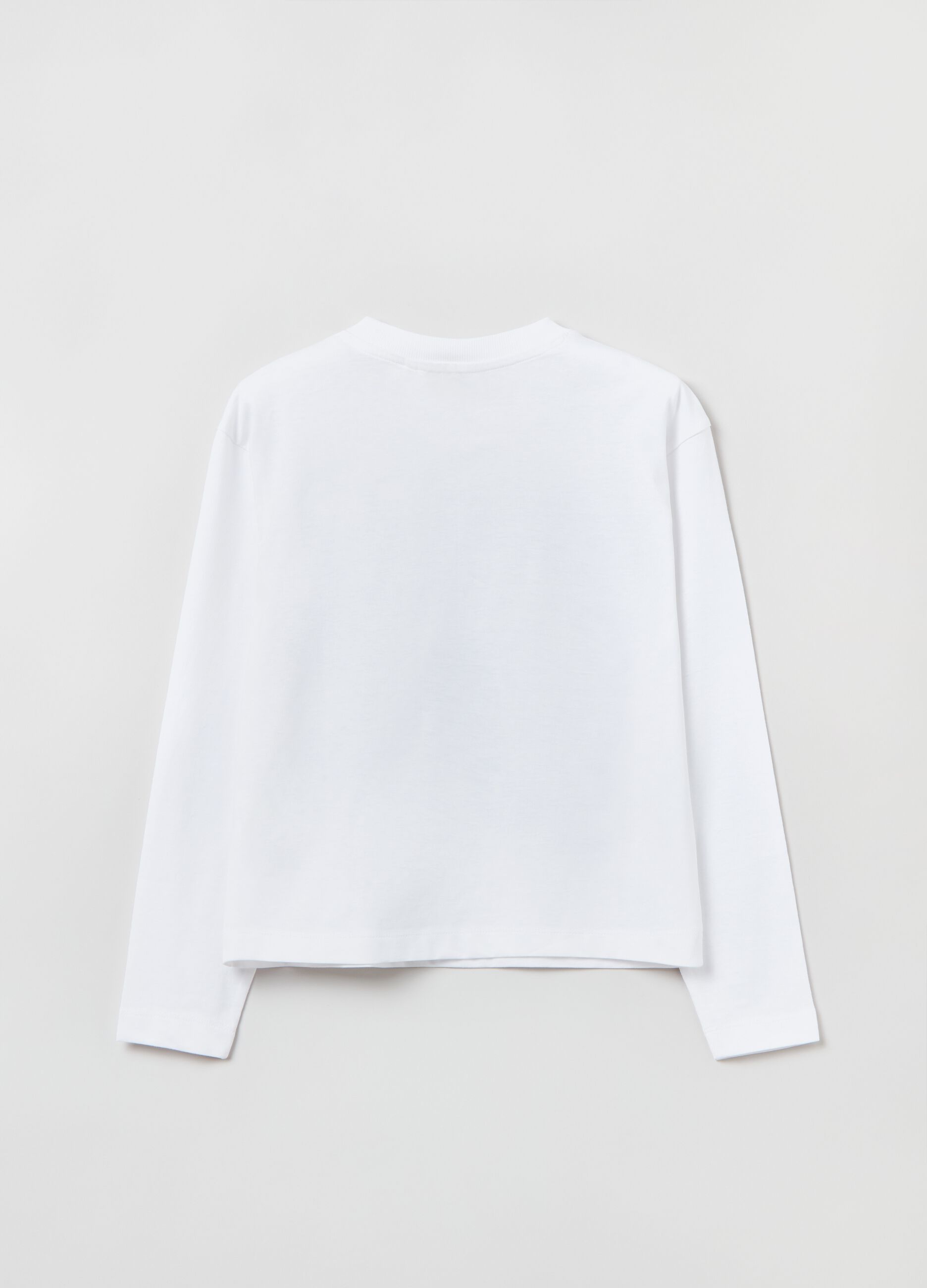 T-shirt a maniche lunghe con stampa_1