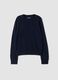 Blue pure cashmere crew-neck jumper_0