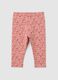 Girls' regular fit pink cotton leggings_0