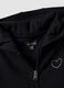 Black pure organic cotton hooded sweatshirt for girls_3
