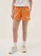 Everlast logo regular fit orange cotton blend shorts_1