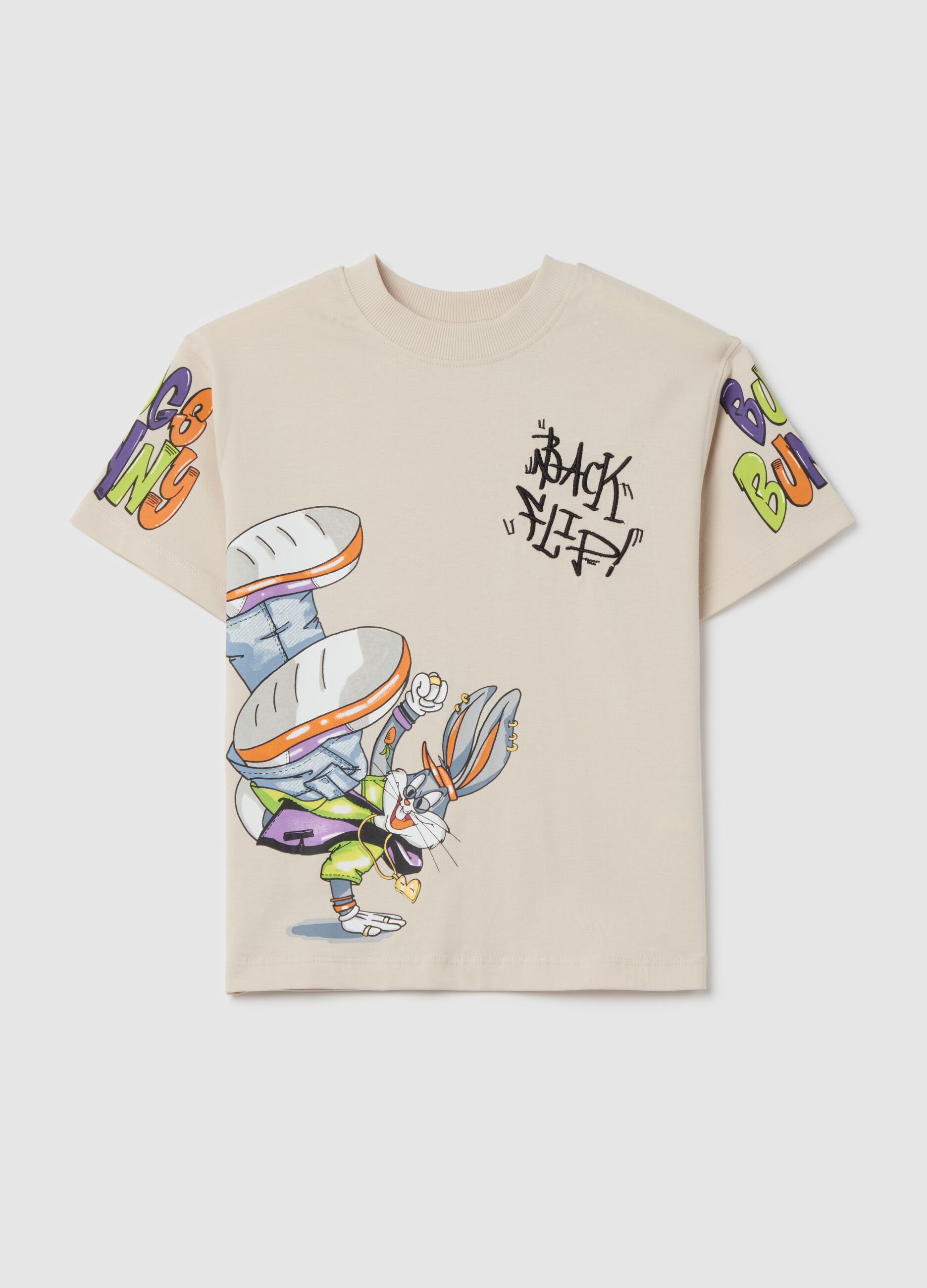 T-shirt in cotone con stampa Bugs Bunny