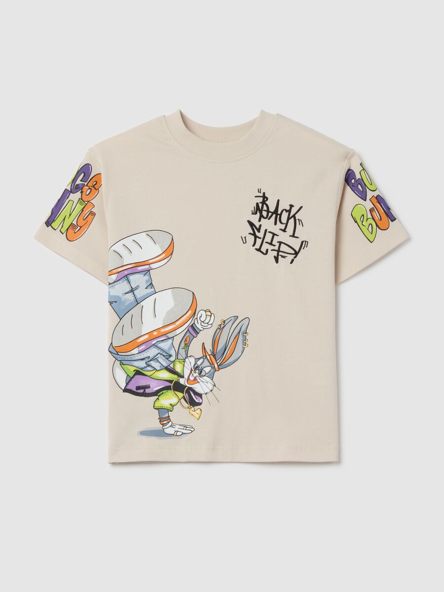 Cotton T-shirt with Bugs Bunny print_0