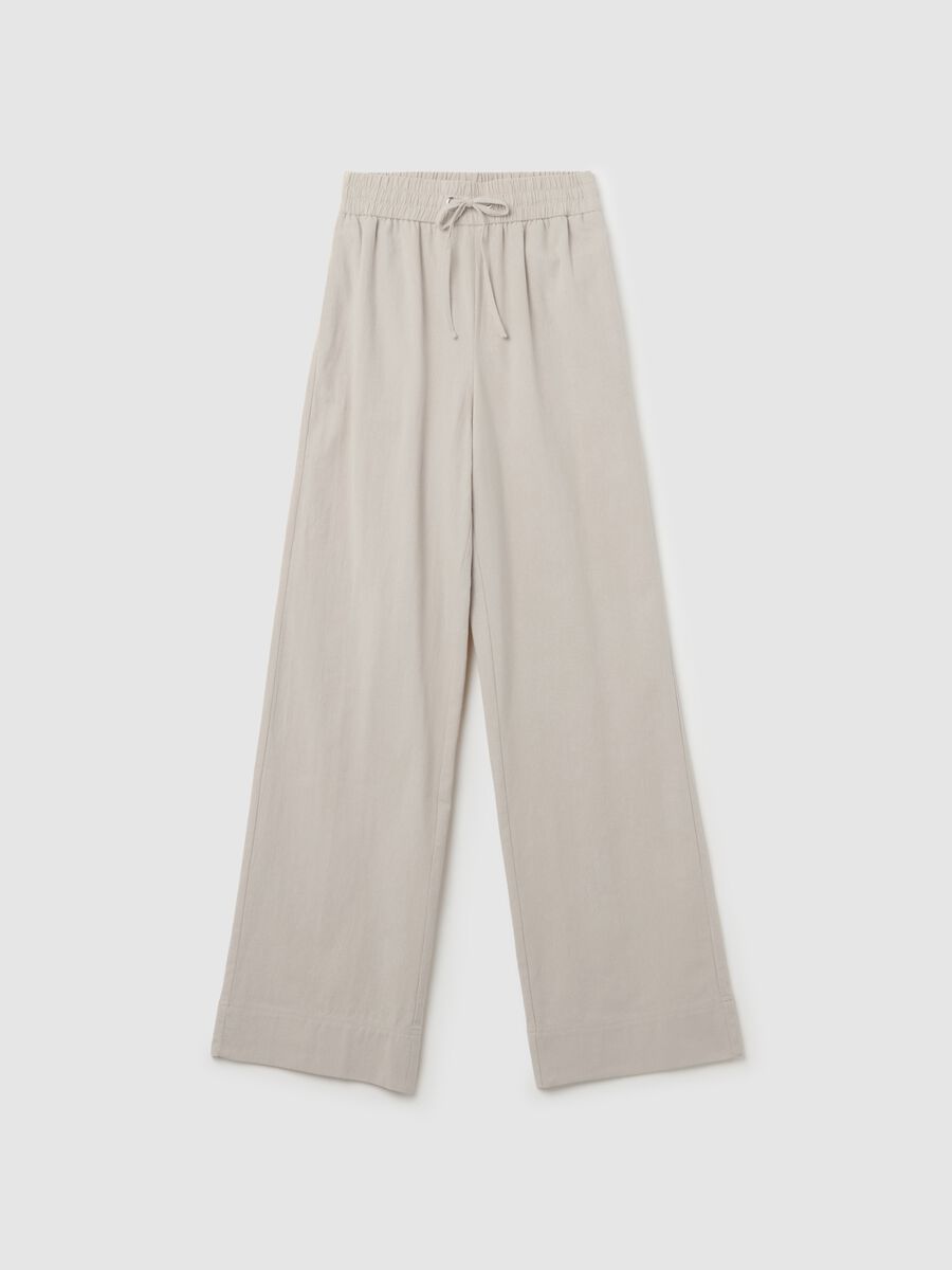 Fluid jogger trousers in cotton_4