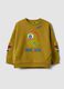 Ecru crew-neck sweatshirt in pure organic cotton_0