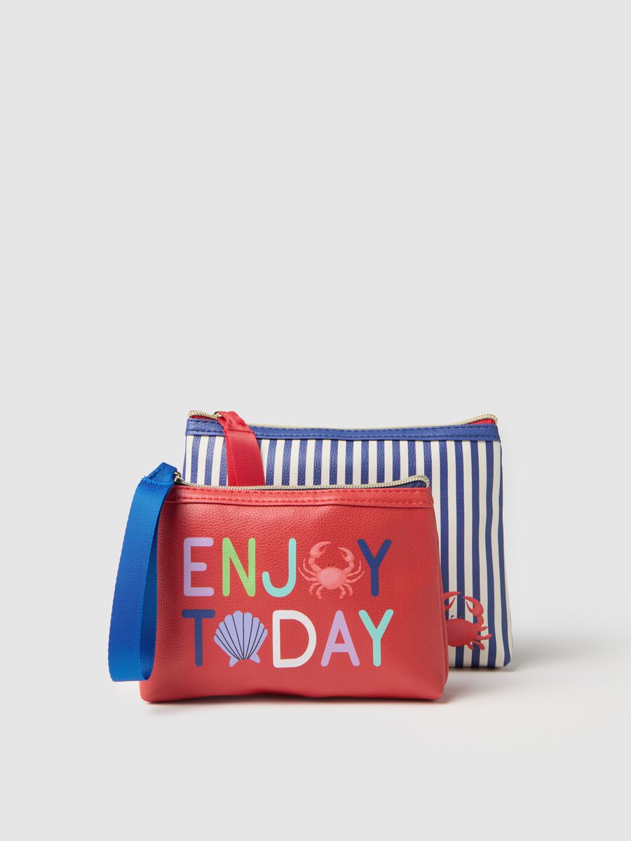 Women's multicolour clutch set with patterns_0
