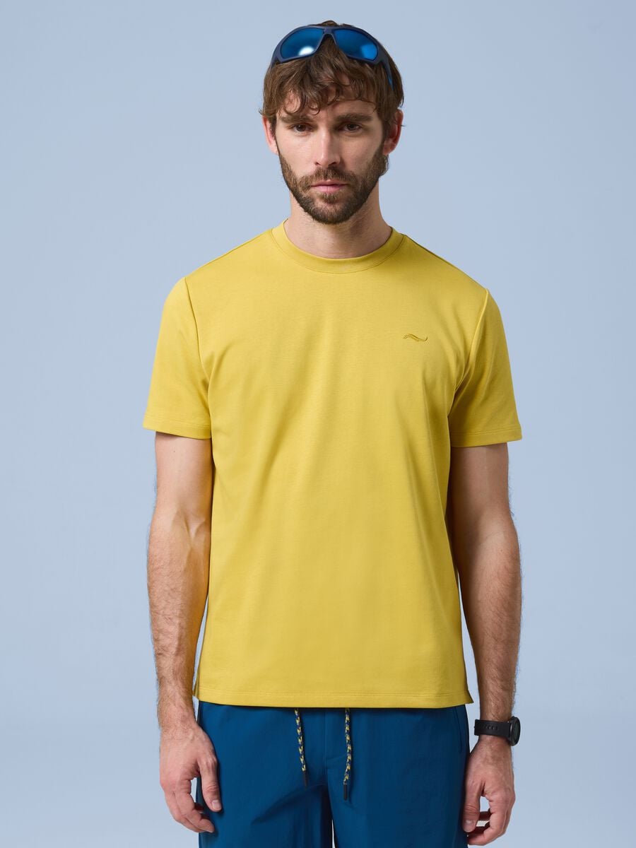 Yellow ALTAVIA SAILING T-shirt in stretch cotton blend_1