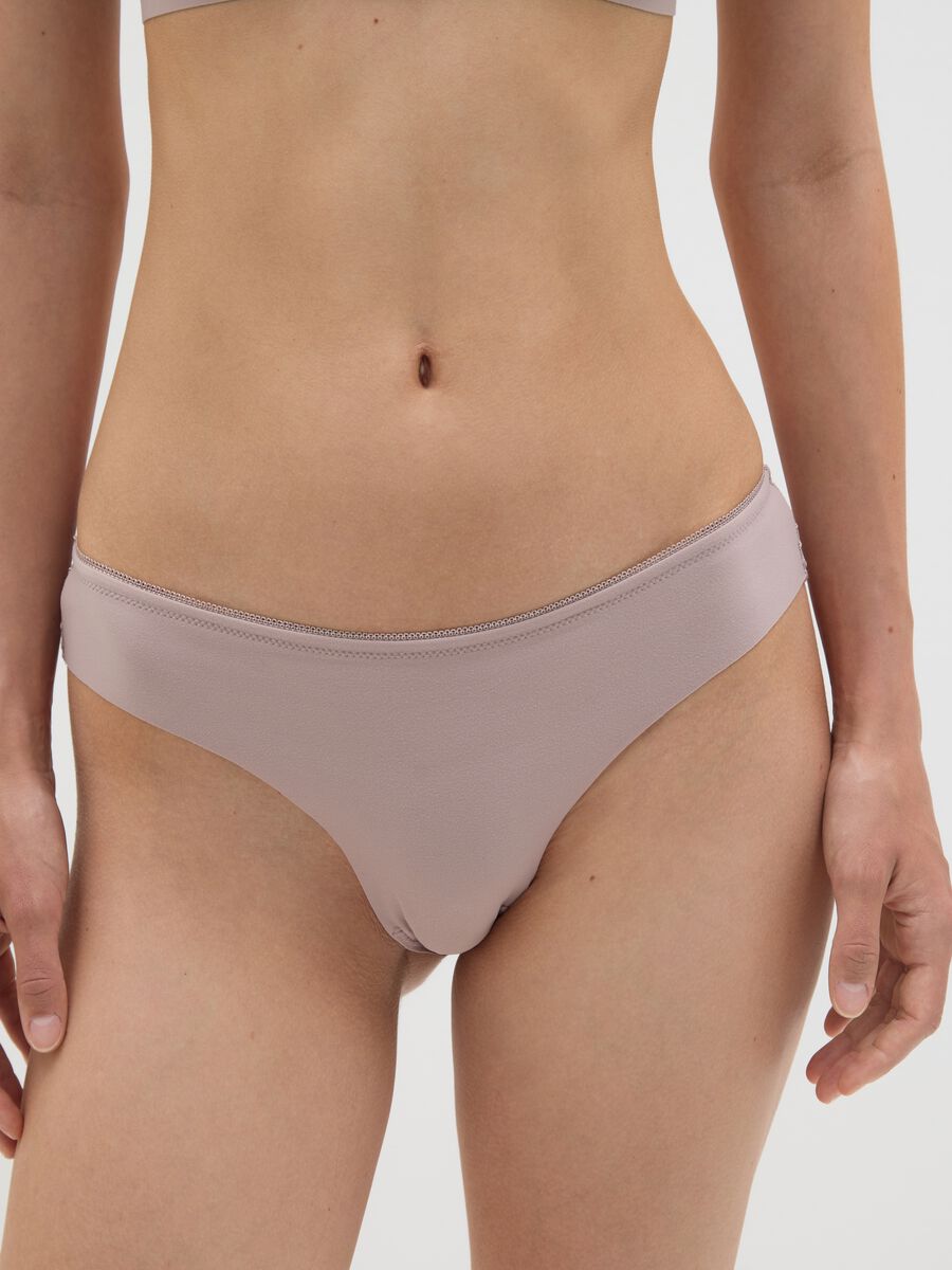 Slip The Nude Contemporary Lace in tessuto elasticizzato tortora _1