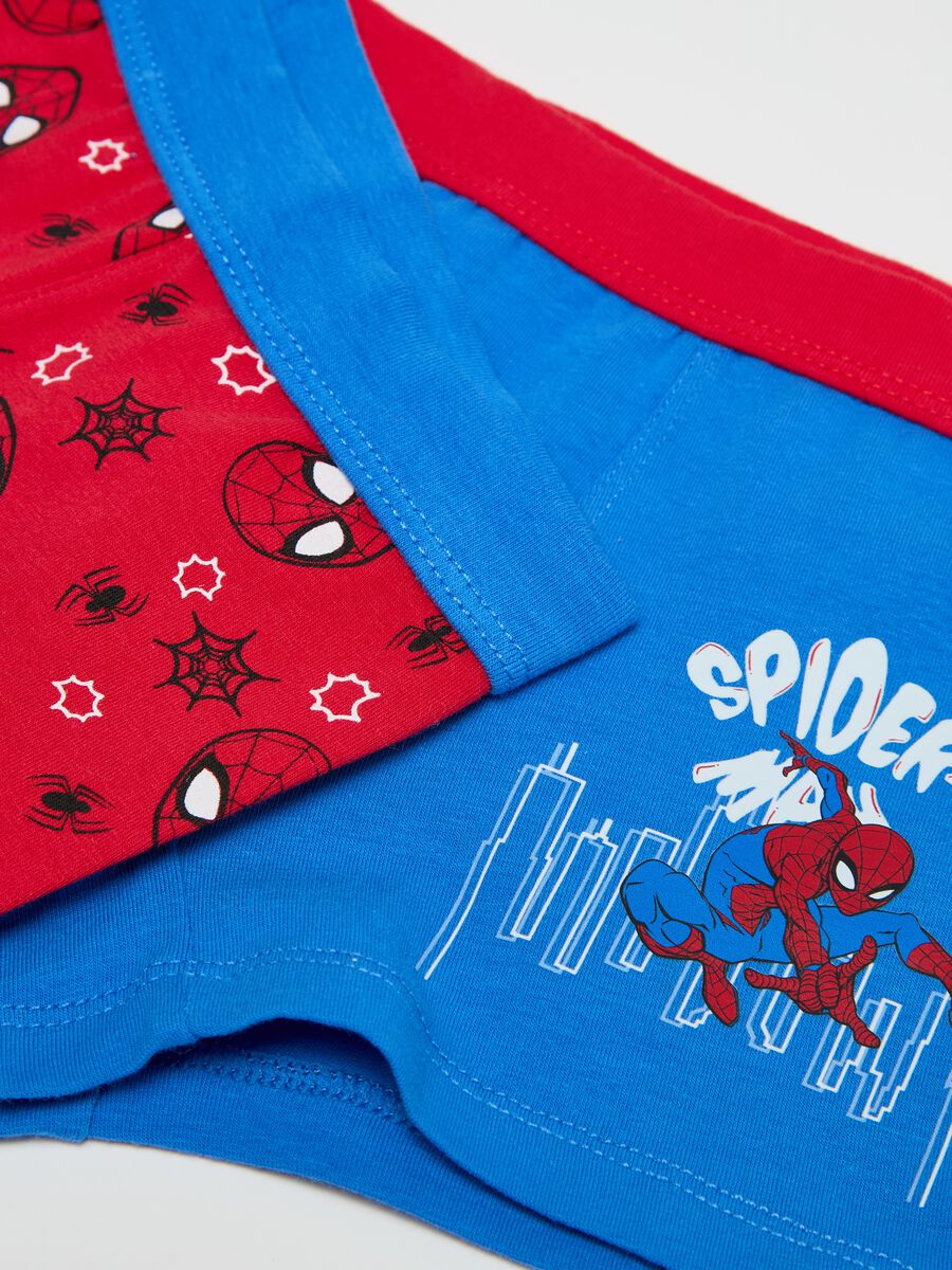 Three-pack boxer shorts in stretch cotton with Spider-Man print_3