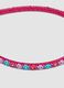 Pink girl's headband with colourful beads_1