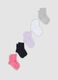 5-pack of multicolour organic stretch cotton ankle socks_0