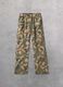 100% Linen Wide Leg Pants Camo_0