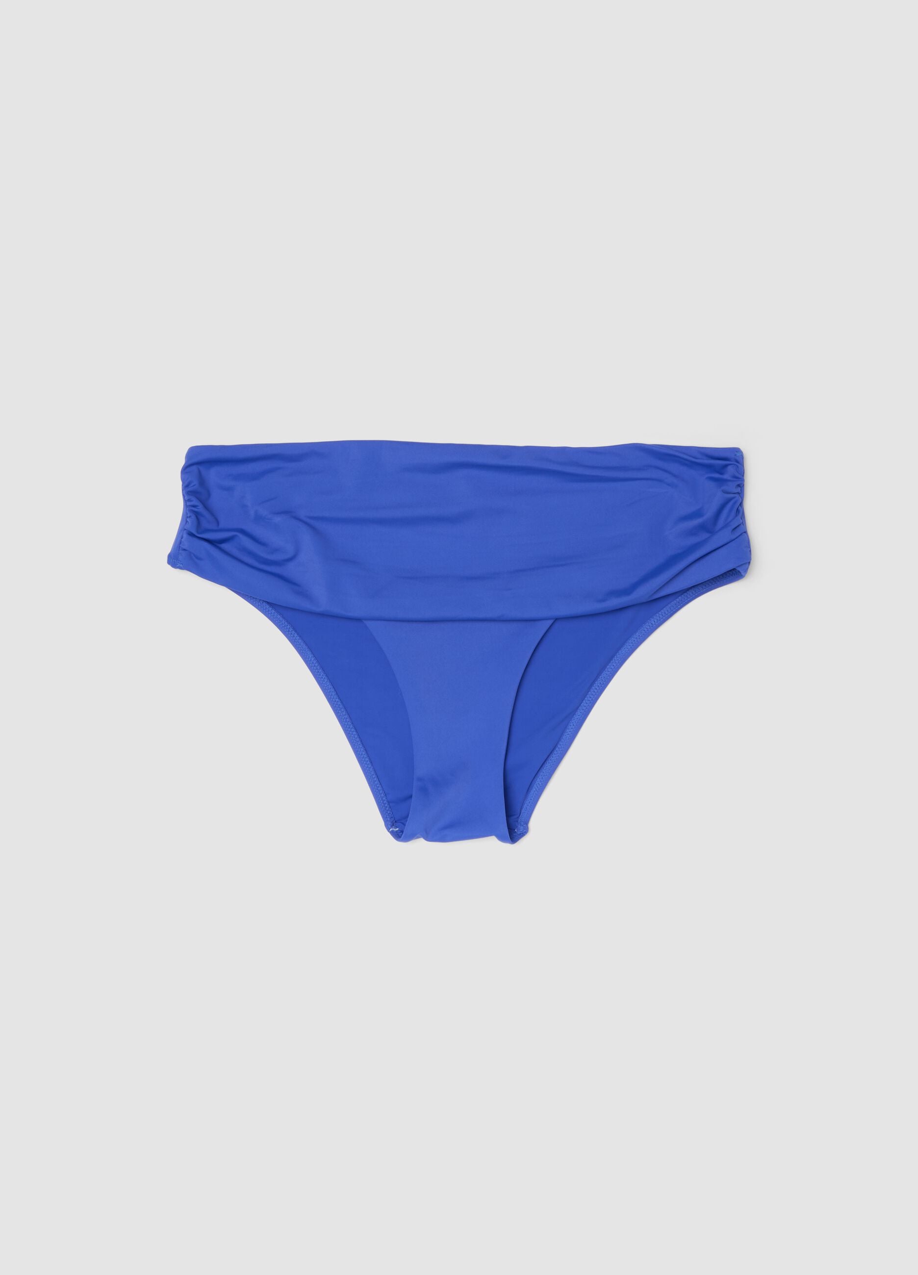Blue stretch bikini bottoms