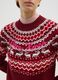 Multicolour Regular Fit Christmas Crew Neck Jumper_4