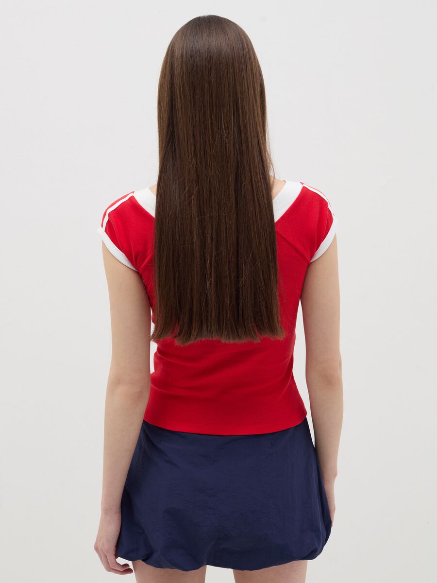 T-shirt with side bands_2