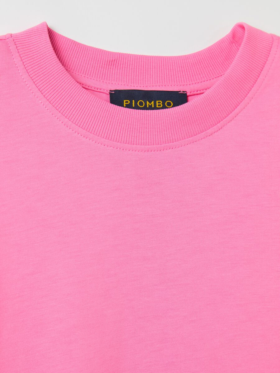 Cotton T-shirt with round neck_5