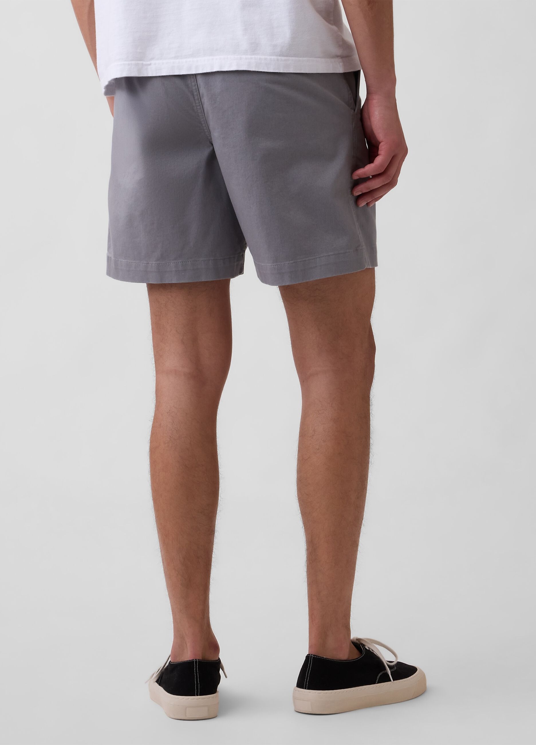 Stretch cotton shorts