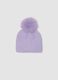 Purple pom‑pom hat_0