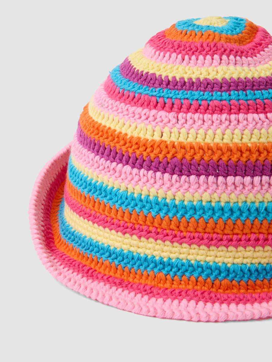 Multicolour pure cotton bucket hat_3