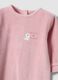 Bipack tutine rosa e bianco in misto cotone con piedini per neonata_2