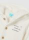 White cotton blend baby onesie with hood and buttons_2