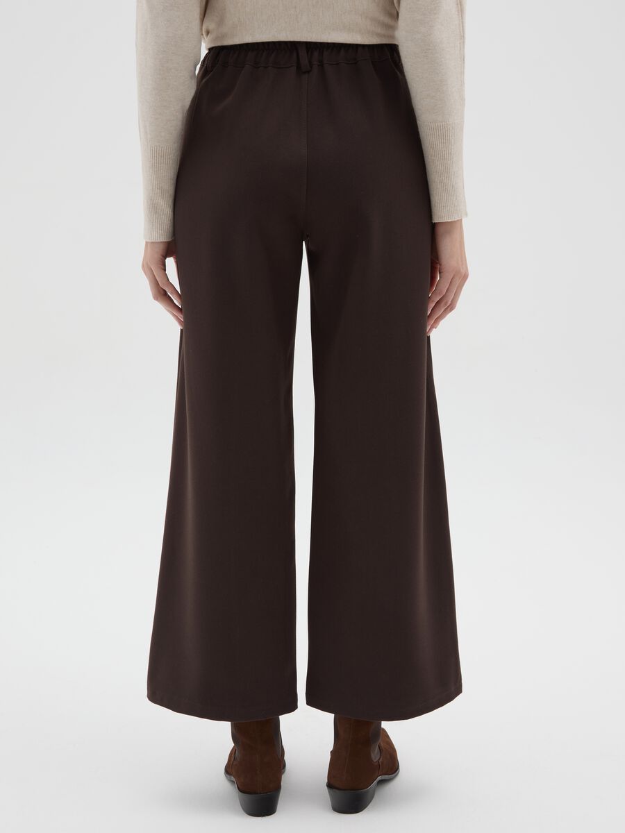 Brown Regular Fit Trousers_2