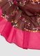 Brown and pink pure cotton floral print scarf_2