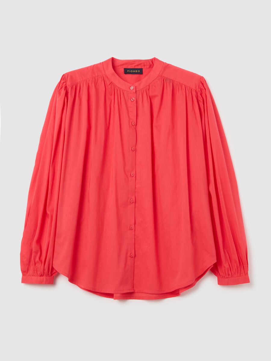 Classic Red Cotton Shirt_0