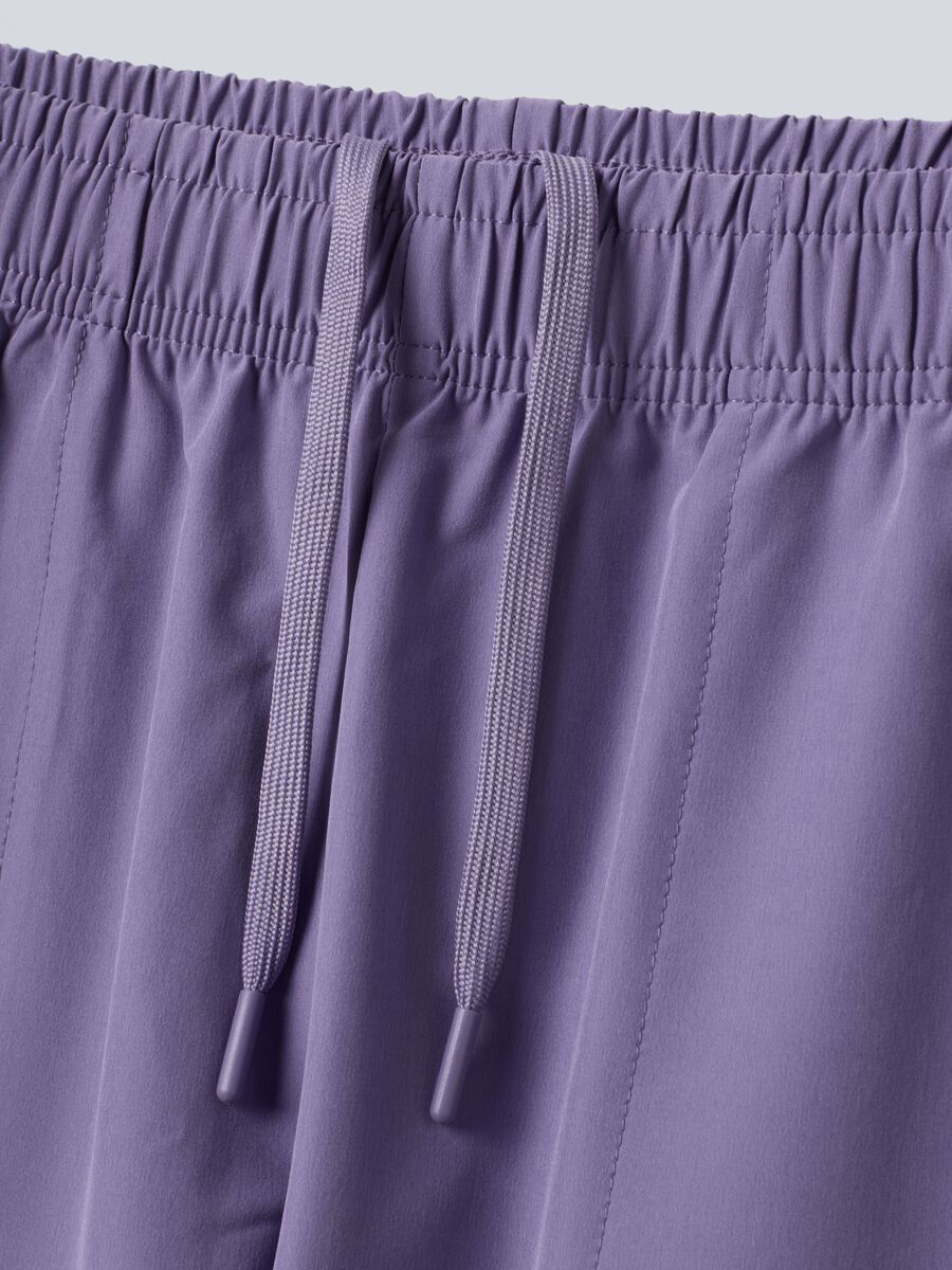 Shorts sportivo viola in tessuto elasticizzato ALTAVIA COURT_6