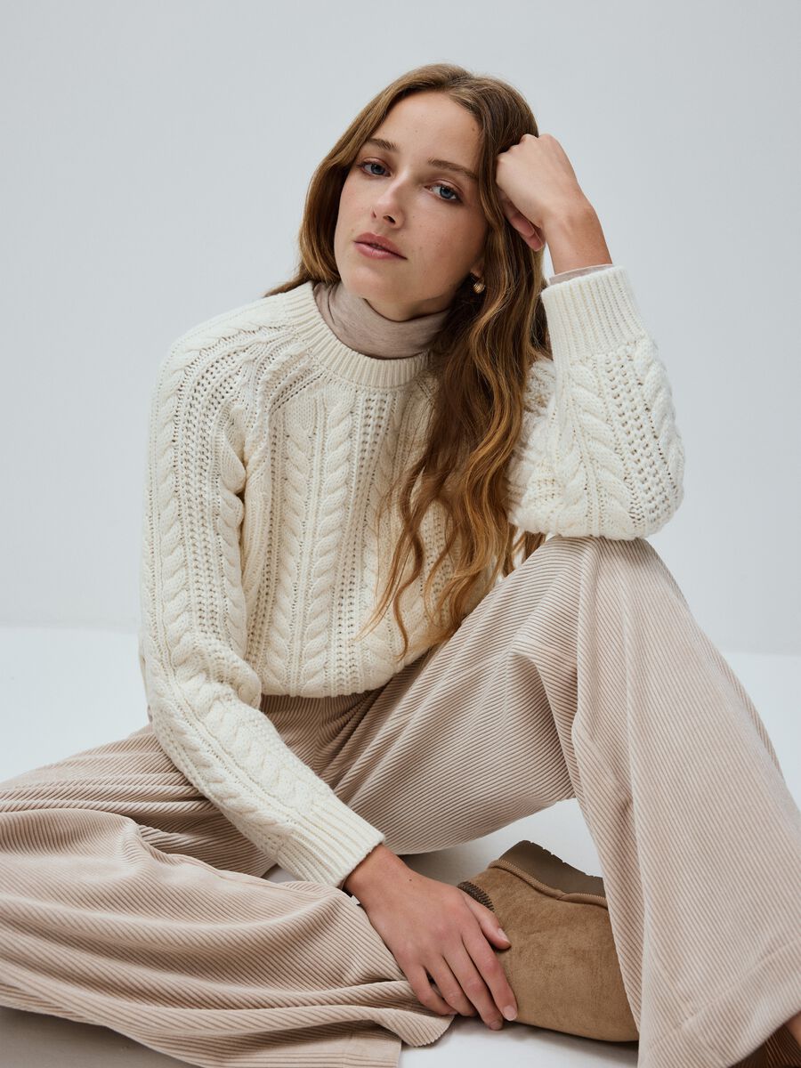 White regular fit jumper_0