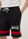 Multicolour pure cotton shorts with Chicago Bulls logo_3