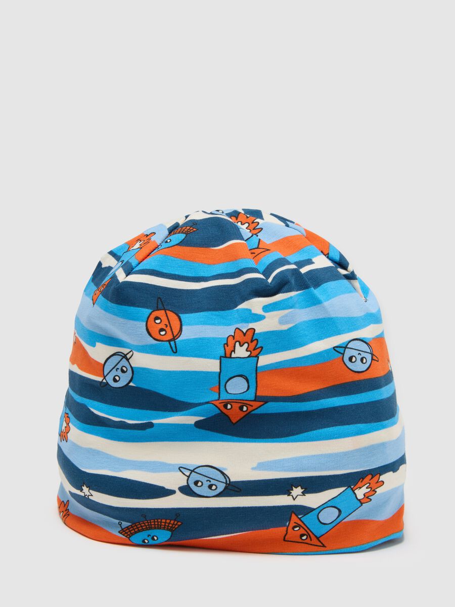 Cappello da neonato in cotone elasticizzato multicolor_2