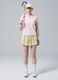 Polo sportiva rosa in cotone elasticizzato ALTAVIA COURT_1