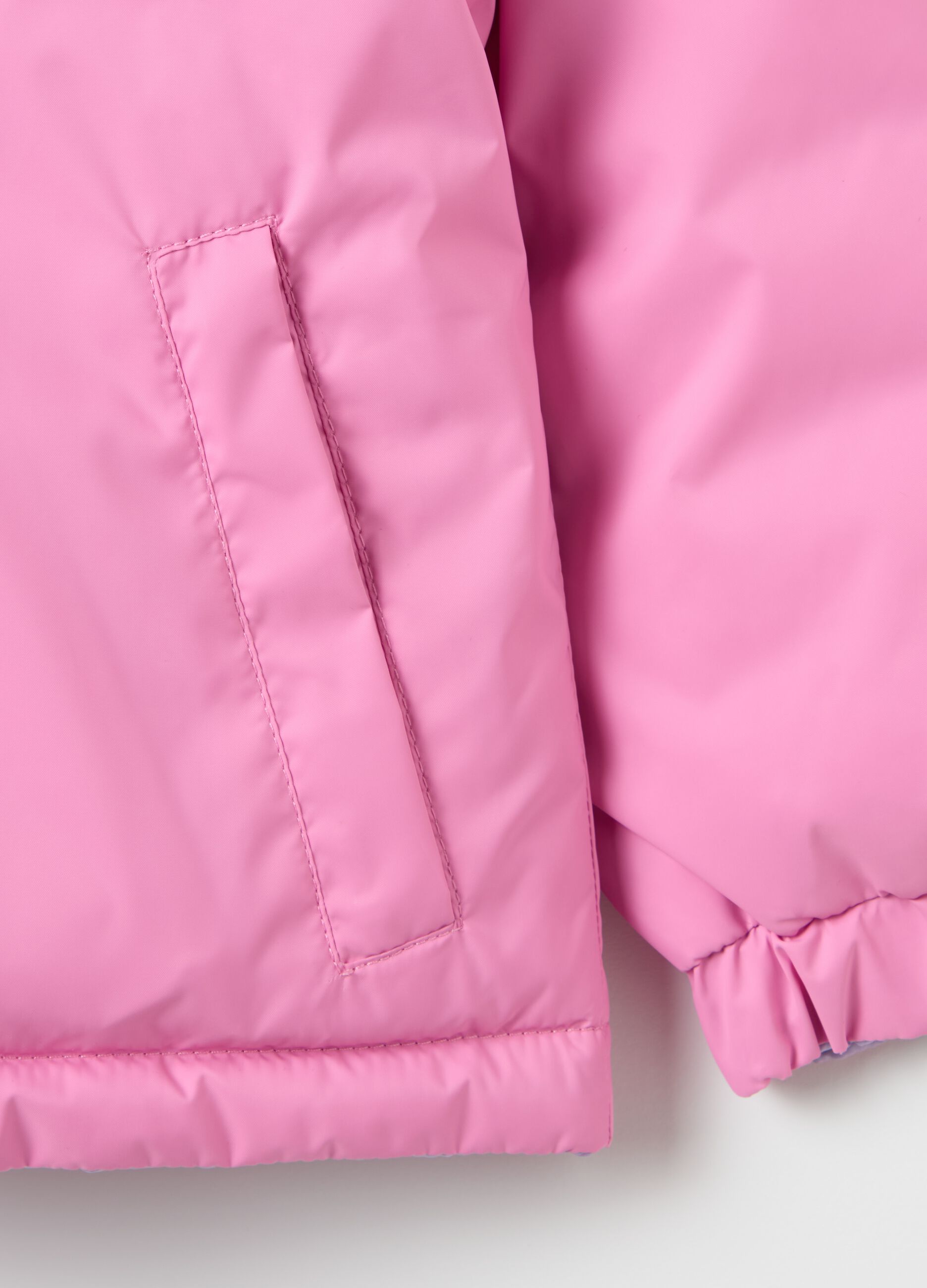 Piumino ultralight reversibile con cappuccio