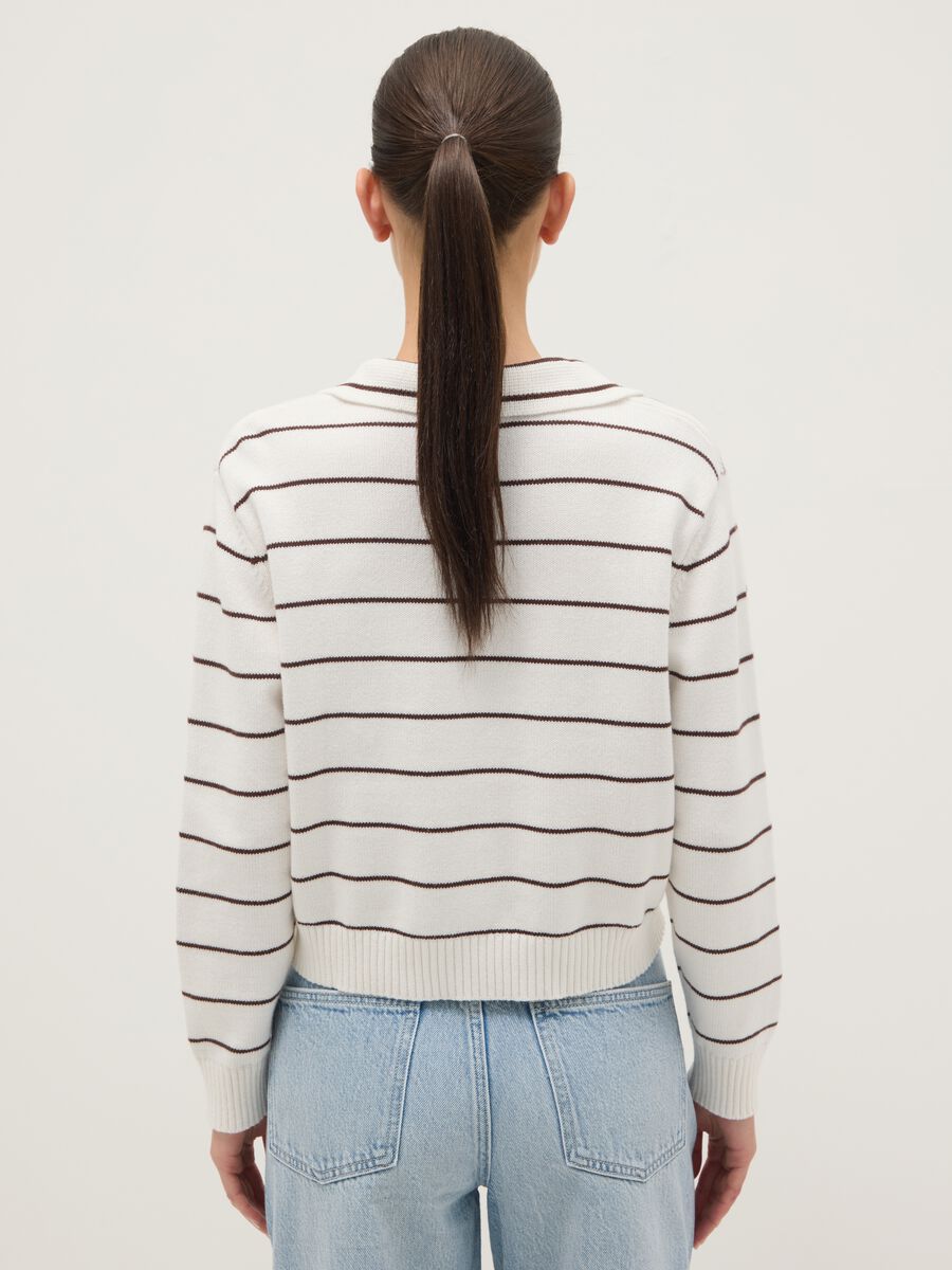 Multicolour striped pure cotton jumper regular fit_2