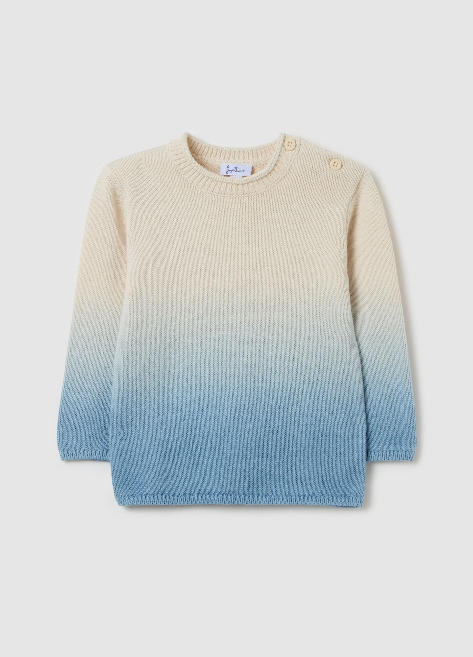 Pullover in cotone degradé