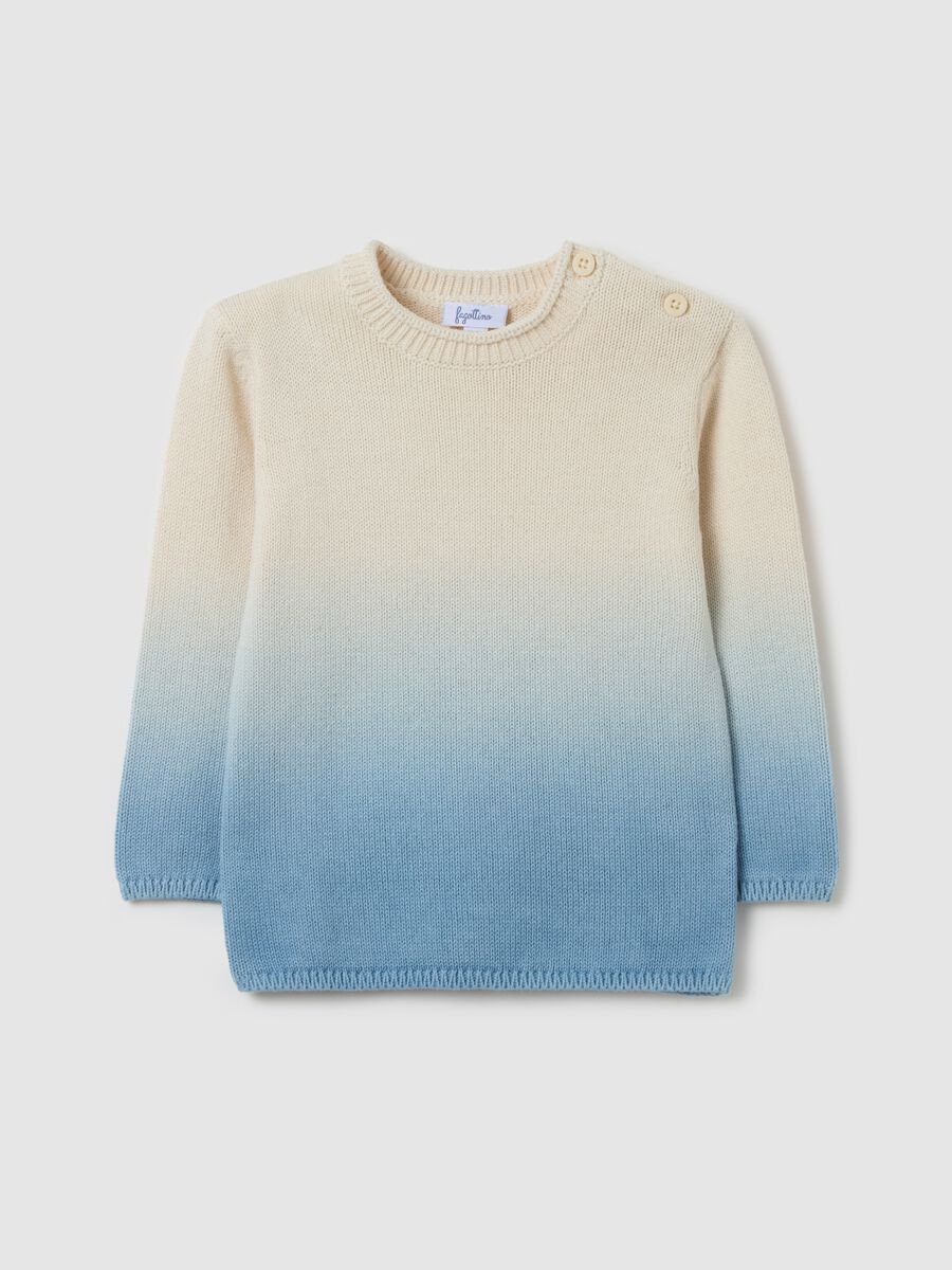 Degradé cotton pullover_0